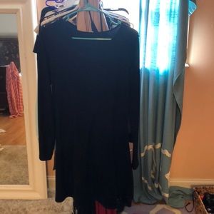 Plain Black Tshirt Dress